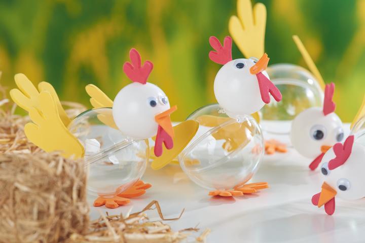 Image du produit VBS Sphère en plastique avec embout, blanc mat (10 cm)