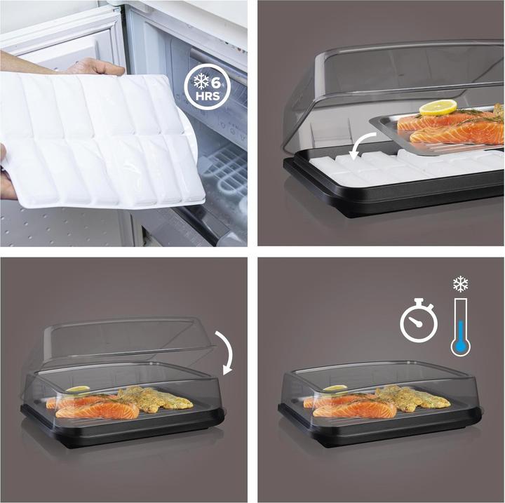 Produktbild Vacu Vin Kühlplatte Schwarz/Transparent