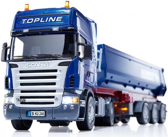 Image du produit Siku Tracteur Scania avec semi-remorque à benne basculante