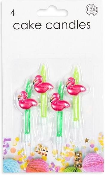 Actual product image Fiesta Flamingo birthday candles