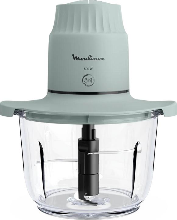 Moulinex Tritatutto con Recipiente in Vetro, Capacità di 1 L, Vetro Borosilicato DJ603110 (1000 ml, 500 W)