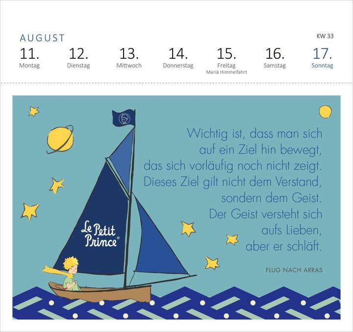 Image du produit Calendrier Postal Petit Prince (17 x 17 cm, Allemand)