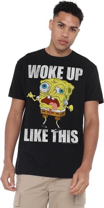 Image du produit Spongebob Squarepants - T-shirt WOKE UP LIKE THIS MEME - Homme (M)