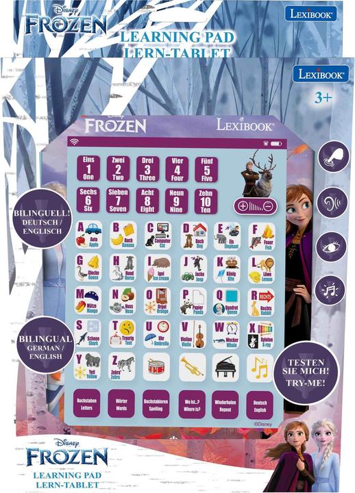 Image du produit Lexibook Tablette d'apprentissage bilingue allemand/anglais Disney Frozen (Anglais, Allemand)