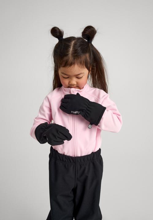 Produktbild Reima Kinder Softshell Handschuhe Tehden Black (L)