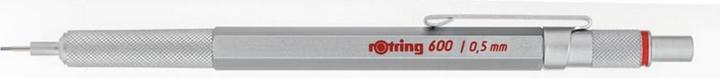 Actual product image Rotring Automatic pencil 600 0.5 silver - 1904445 (0.50 mm, HB, 1 x)