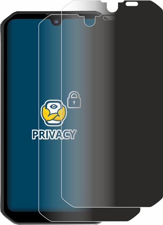 Actual product image BROTECT Anti-spy privacy film Blue light protection film (2 Piece, Blackview BV9900 Pro)
