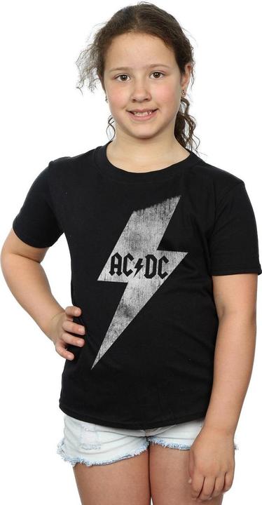 Produktbild AC/DC Mädchen Lightning Bolt TShirt aus Baumwolle (140, 146)
