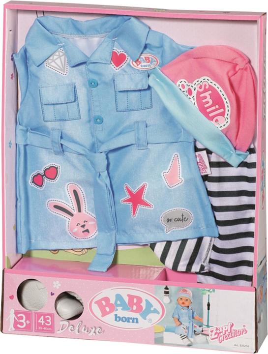 Actual product image Zapf Creation Zapf 835258 BABY born Deluxe Jeans Dress 43cm