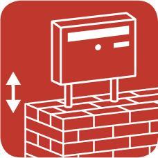 Actual product image Burg Wächter Mailbox stand UNIVERSAL 150 Ni