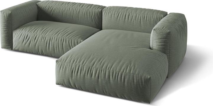 Actual product image Micadoni Modular Right Corner Sofa, "Martina", 2 Seats, 283x176x75 Made in Europe (Corner sofa)