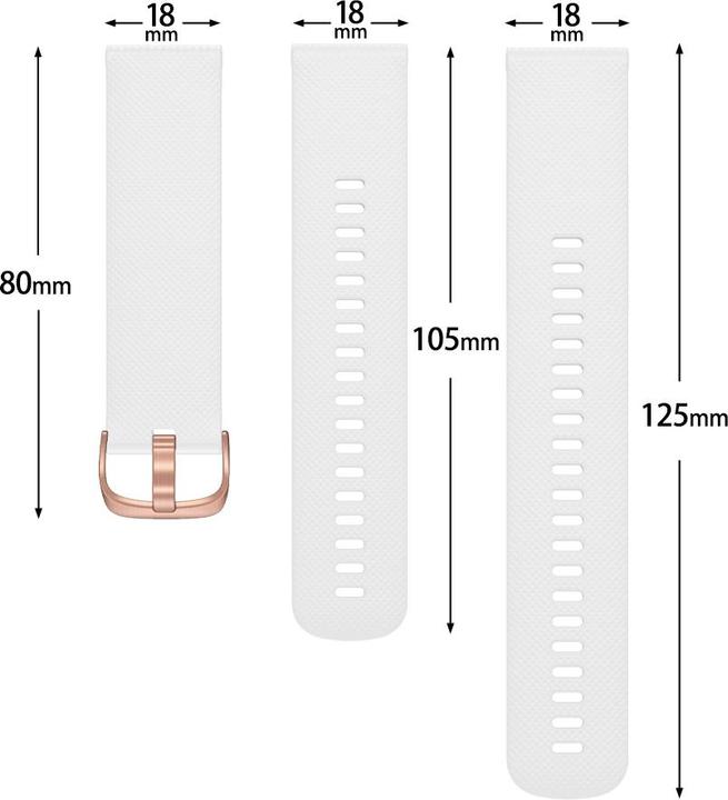 Immagine prodotto Deltalabs Quick Change Schnellwechsel Armband zu Garmin (18 mm, Silicone)