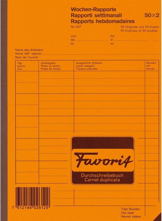 Favorit Weekly reports (2 x)
