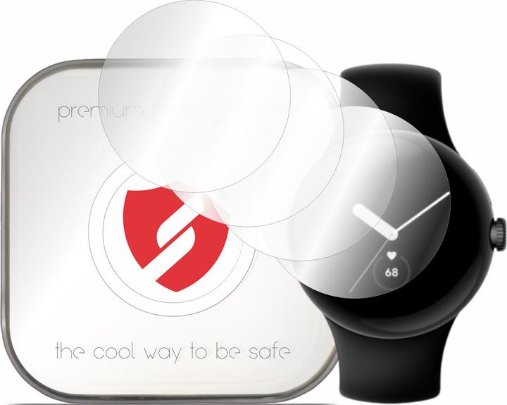 Actual product image Smart Protection - Premium Classic (4 pack) - Google Pixel Watch / Watch 2 - Clear