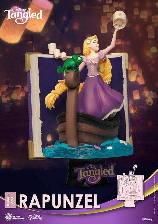 Actual product image Beast Kingdom Disney: Story Book Series - Rapunzel PVC Diorama Closed Box