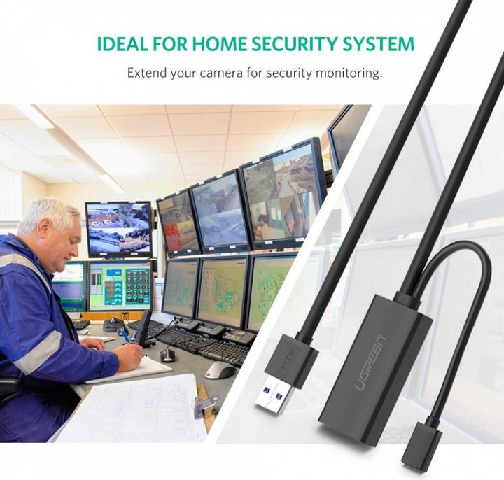 Produktbild Ugreen USB 3.0 Verlängerungskabel mit Repeater Signal Booster (10 m, USB 3.2 Gen 1)