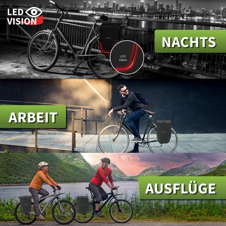 Image du produit Eloneo Sacoche de vélo pour ordinateur portable (28 l, Sacoches)