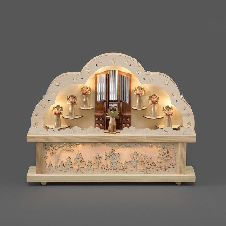 Immagine prodotto Konstsmide Angelo candeliere di legno bianco caldo L