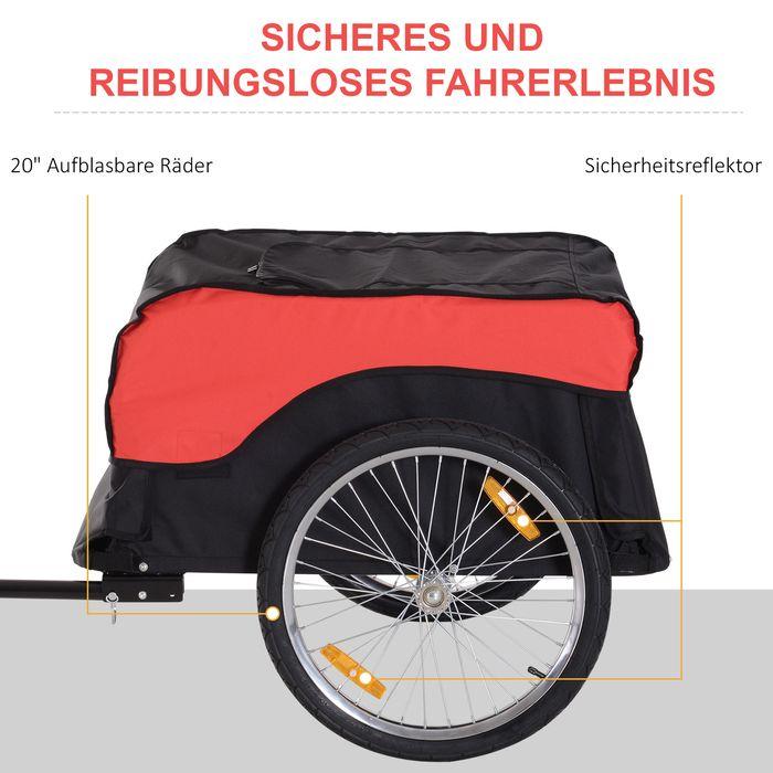Actual product image Homcom Bicycle trailer with canopy