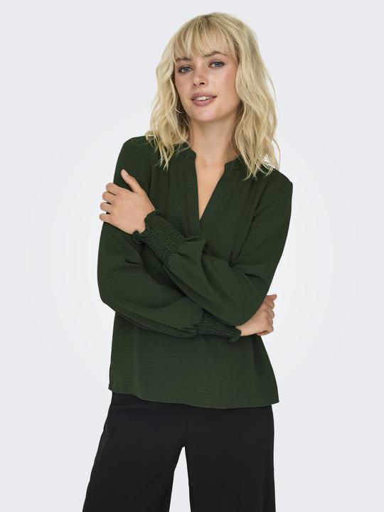 Image du produit Only Coupe normale Col rond Manches smockées Manches volumineuses Top Top (XS)