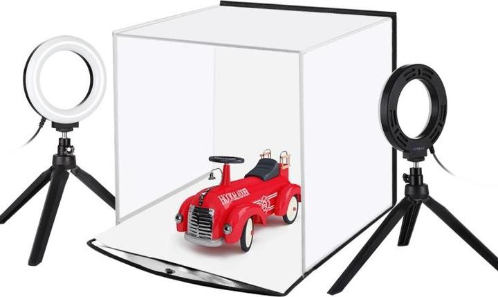 Produktbild Puluz Fotostudio Box 30m mit 2x Ringleuchte (Ringleuchte)