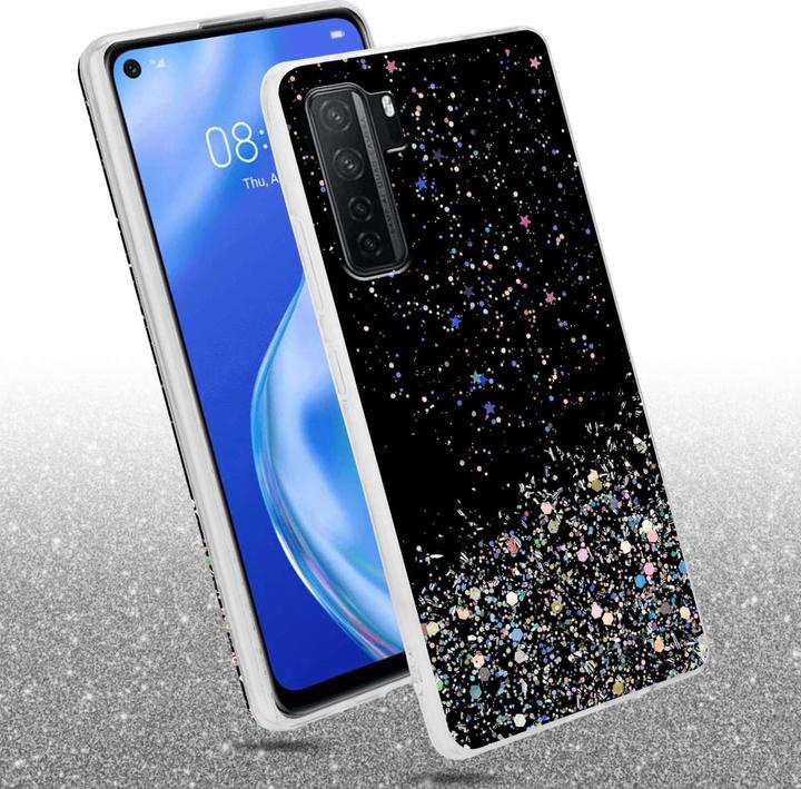 Immagine prodotto Cadorabo Custodia per Huawei P40 LITE 5G / NOVA 7 SE TPU funkelnder Glitter (Huawei Nova 7 SE, Huawei P40 Lite 5G)