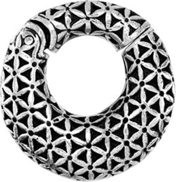 Actual product image Star Piercing Ohrgewicht klappbar silber Blumen (Brass)