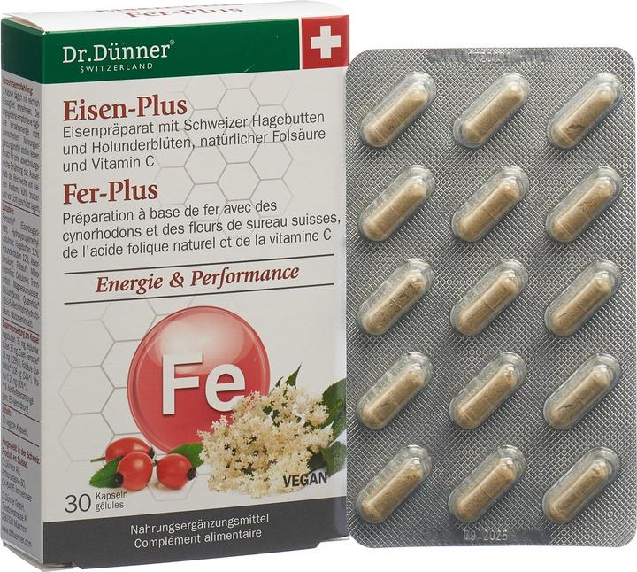 Produktbild Dr. Dünner Eisen-Plus Kaps (30 Stück, Kapseln, 281.25 g)