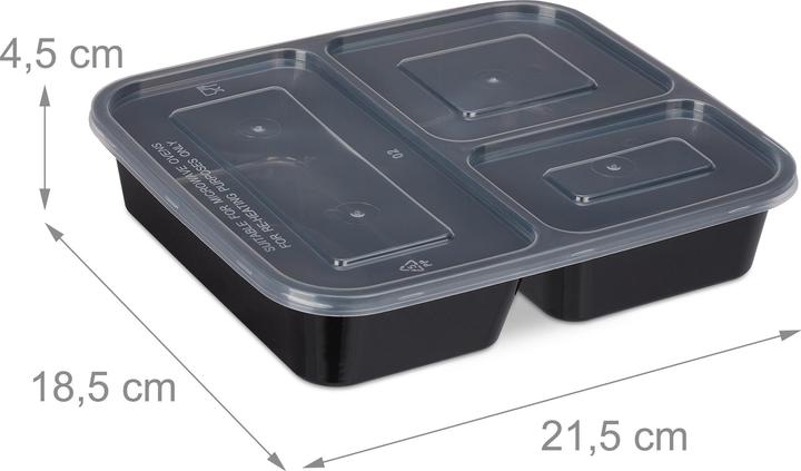 Actual product image Relaxdays 24x Mealprepbox