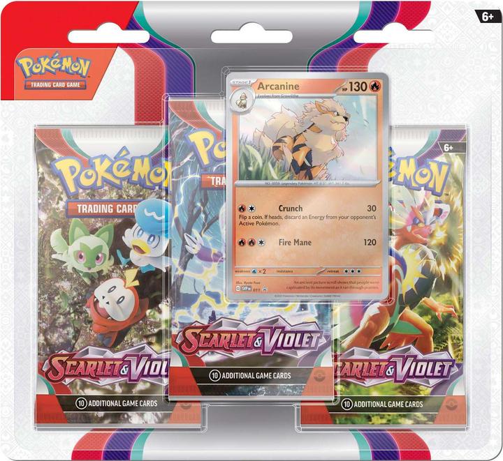 Immagine prodotto Pokémon TCG: Scarlet & Violet 1 (3-Pack Booster) (Inglese, Confezione in blister)