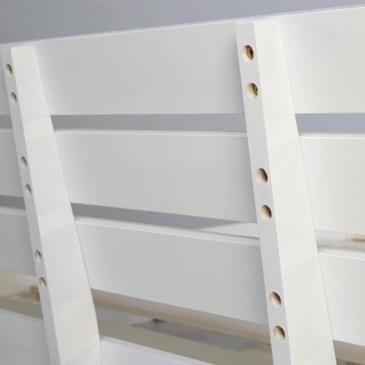 Produktbild Jamb Doppelbett mit Lattenrost und Bettkasten 140x200cm Weiss (140 x 200 cm)