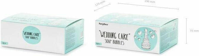 Image du produit Partydeco Accessoire de fête bulles de savon tartelette, blanc