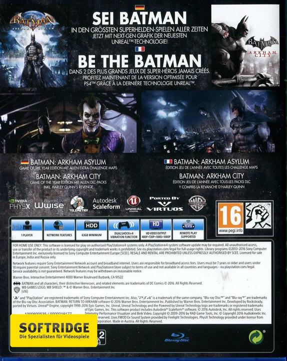 Image du produit WB Batman : Retour à Arkham (PS4, Multilingue)