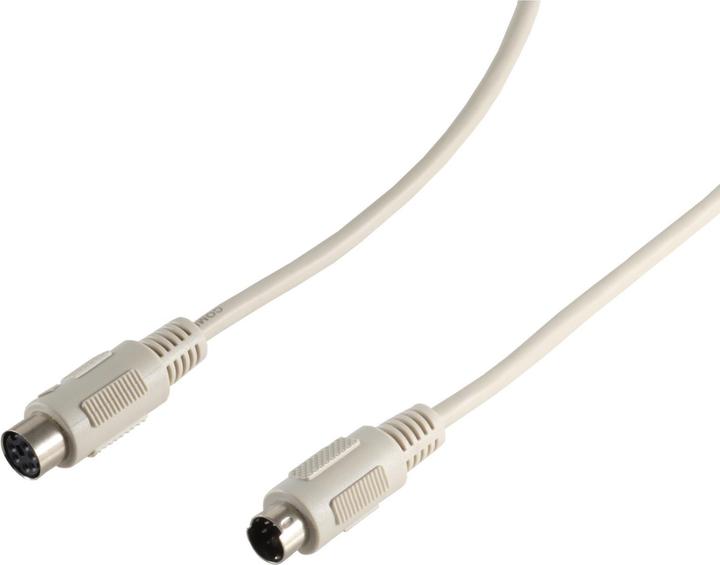 Actual product image Shiverpeaks S/CONN maximum connectivity PS2 extension, 6-pin mini DIN plug to 6-pin mini DIN coupling (3 m, PS/2)
