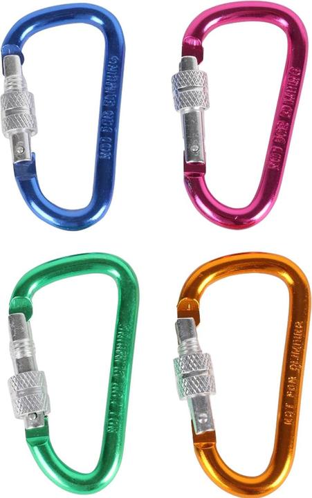 Produktbild Benson Buntes Mini-Karabiner-Set mit Schraubverschluss, 12-tlg.