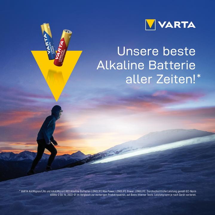 Actual product image Varta long-life power (4 pcs., AAA, 1240 mAh)