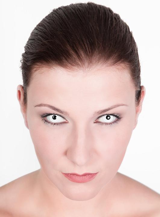 Produktbild Metamorph Kontaktlinse weiss mit Dioptrien (Weiss)