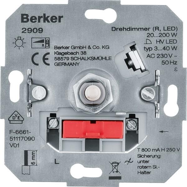 Produktbild Berker Drehdimmer (R LED) 2909 Lichtsteuerung