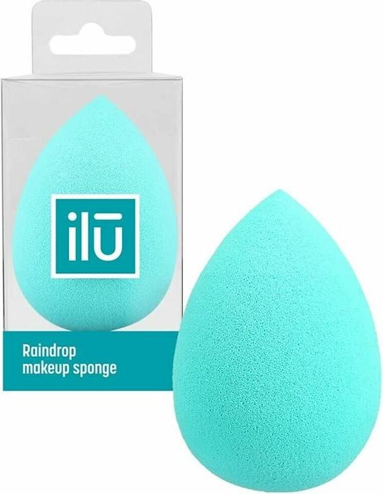 Actual product image Tools for Beauty TB ILU Drop Shaped Makeup Sponge For Foundation, Concealer And Powder (Turquoise)