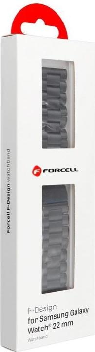 Produktbild Forcell Strap F-DESIGN FS06 strap for Samsung Watch 22 mm black (Edelstahl)