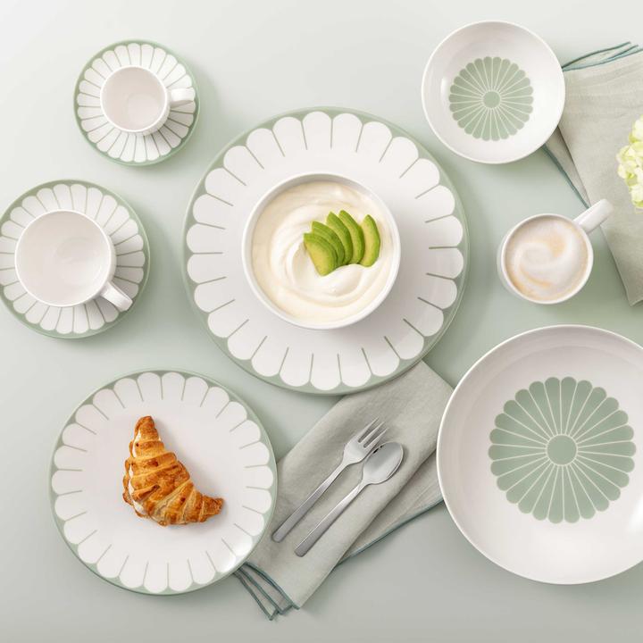 Actual product image Villeroy & Boch Fleur Couleur Kaffeetassen mit Untertassen (160 ml, 6 x)