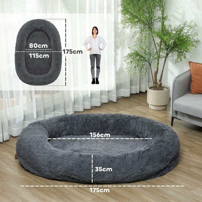 Immagine prodotto Swisshandel24 Hundebett für Menschen Waschbar Katzenbett mit 10cm Eier-Schaumstoffunterlage (Cane)