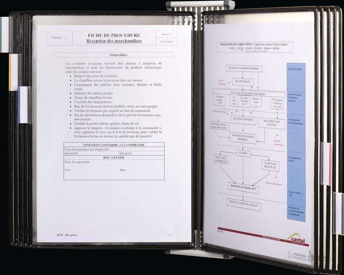 Produktbild Tarifold Wandhalter 10 Sichttafeln schwarz lackiertf.A4
