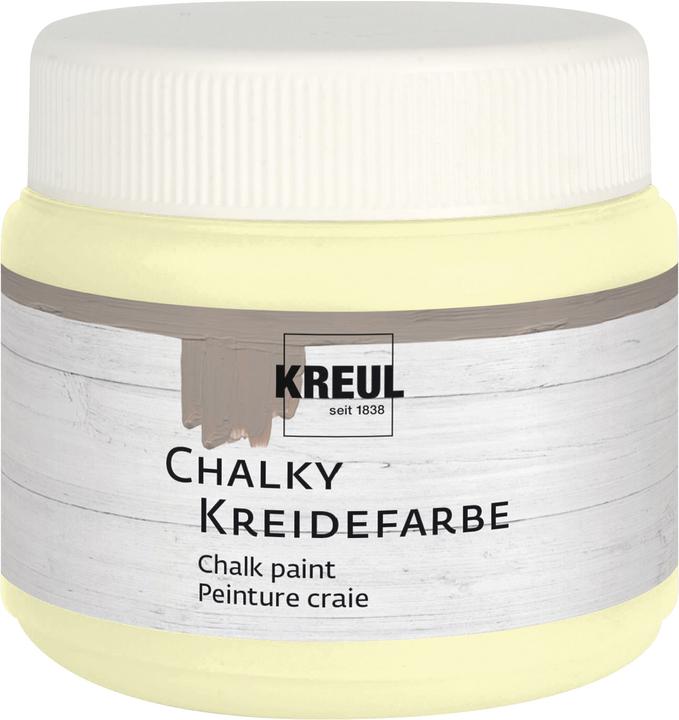 Actual product image Kreul Chalky paint, Cream Cashmere, 150 ml (Beige, Cream, White, Silver, 150 ml)