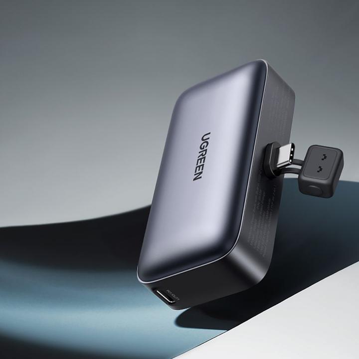 Actual product image Ugreen 5000mAh Power Bank with Built-in USB-C Connector (5000 mAh, 22.50 W, 18 Wh)