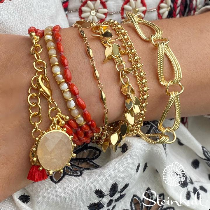Produktbild Steinkult Armband vergoldet "Gigi" (0.20 cm, Messing 18 Kt vergoldet)