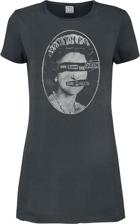 Actual product image Amplified Womens/Ladies God Save The Queen Sex Pistols T-Shirt Dress (M)