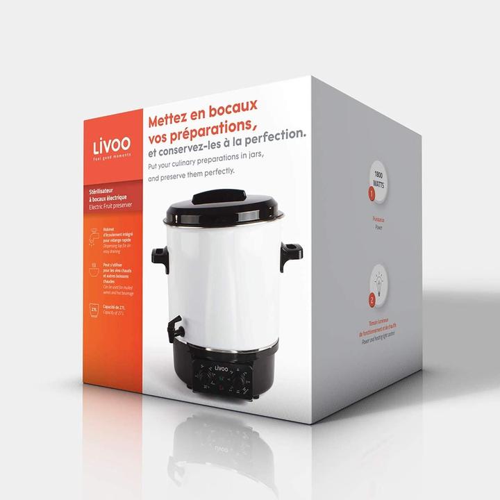 Produktbild Livoo Elektrischer Sterilisator für Einmachgläser (27 l)
