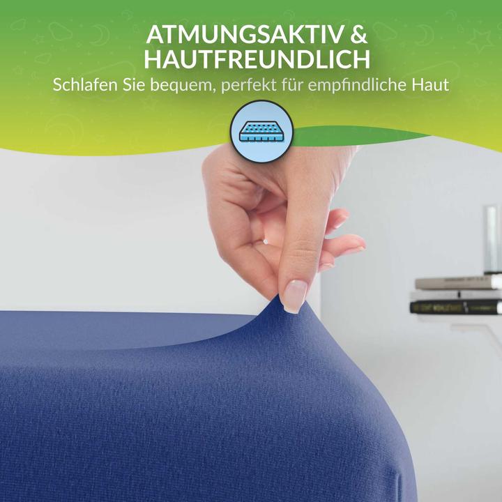 Actual product image Etérea Microfibre Jersey Fitted Sheet (140 x 200 cm, 160 x 200)