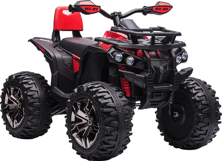 Immagine prodotto Swisshandel24 Auto elettrica per bambini quad, fari, lettore musicale MP3, 3-5 anni, 3-8 km/h, metallo, rosso, 10 (12 V)